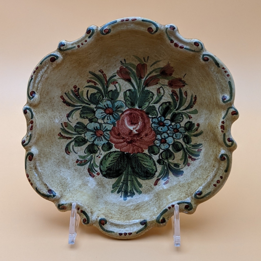 VTG Hand-Painted Biagiolo Wall Hanging Plate